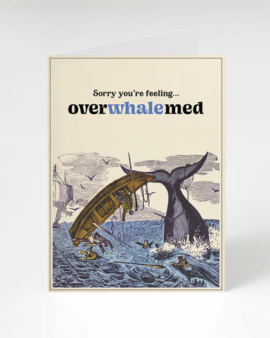 Cognitive Surplus Greeting Card Overwhalmed