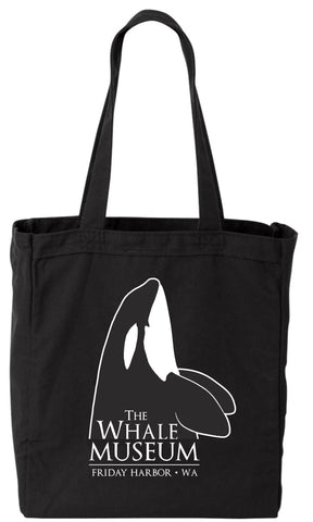 Black Canvas Tote with Spyhop Logo