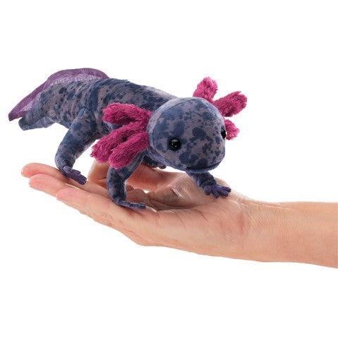 Axolotl Finger Puppet (black)