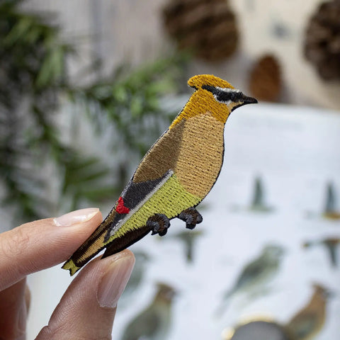 Bird Collective Patch Cedar Waxwing