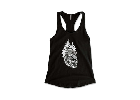 Mountain Mornings Tank Forest Heart