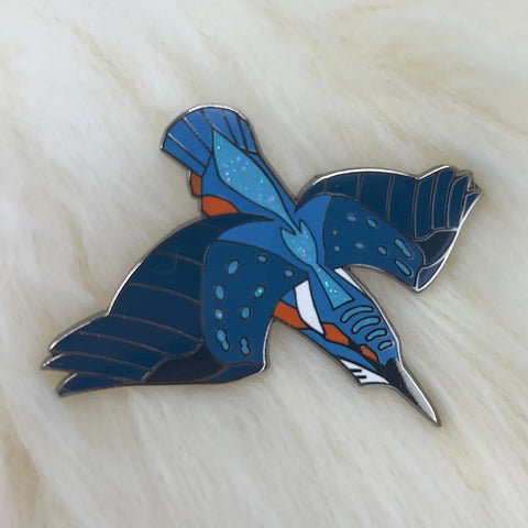 Roamin Bison Pin - Kingfisher