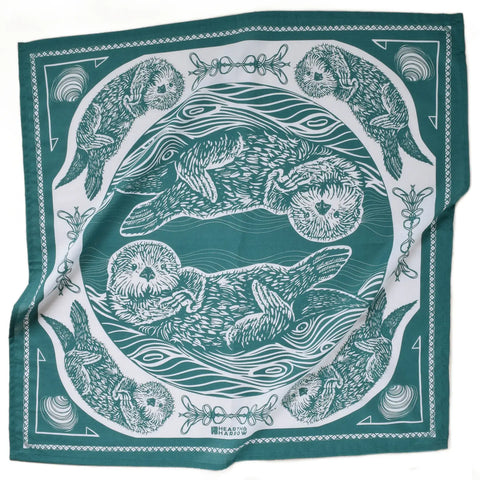 Hearth and Harrow Bandana Otter green