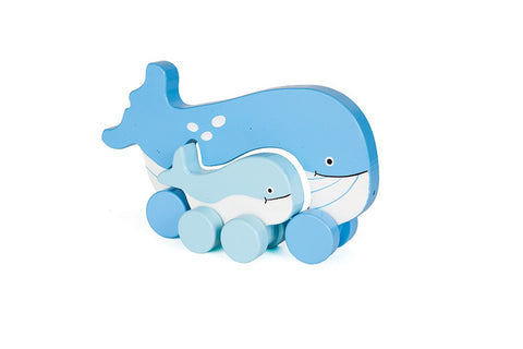 Big Little Whale Push Toy