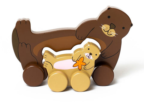Big & Little Sea Otter Push Toy