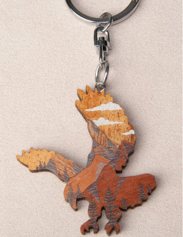 Eagle Scenic Keychain