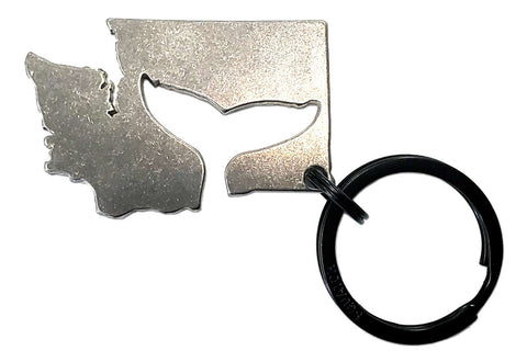 Washington Whale Tail Keychain